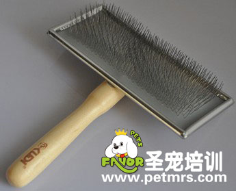酷迪KUDI寵物木柄鋼針梳大號KD-049