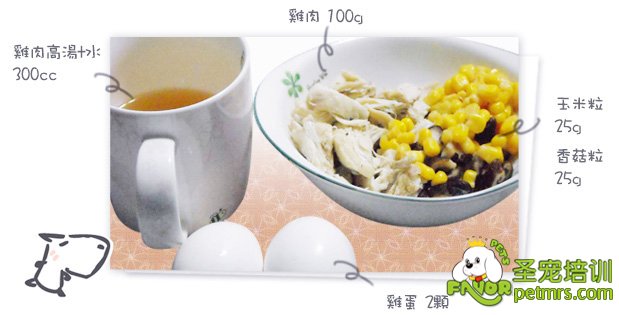狗狗食譜之美味茶碗蒸